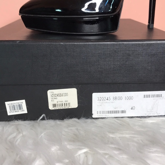 🚫 sold 🚫 Saint Laurent black patent Janis sz 40 - Picture 8 of 8